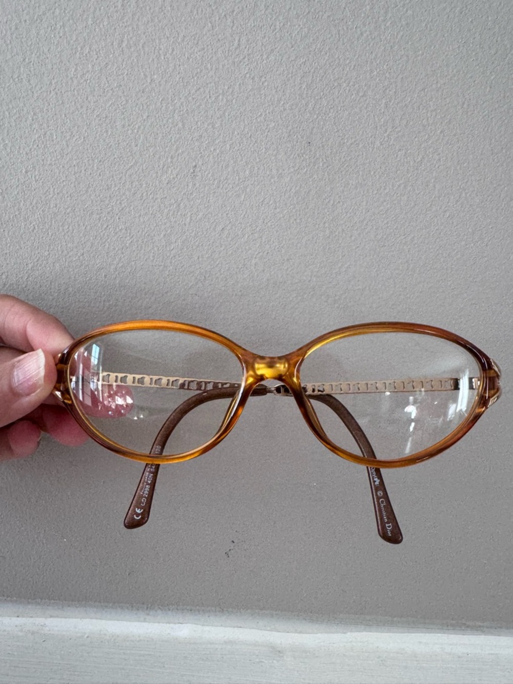 Christian  Dior Honey Amber Oval Women's Glasses CD 2998 54mm Tortoise Gold
